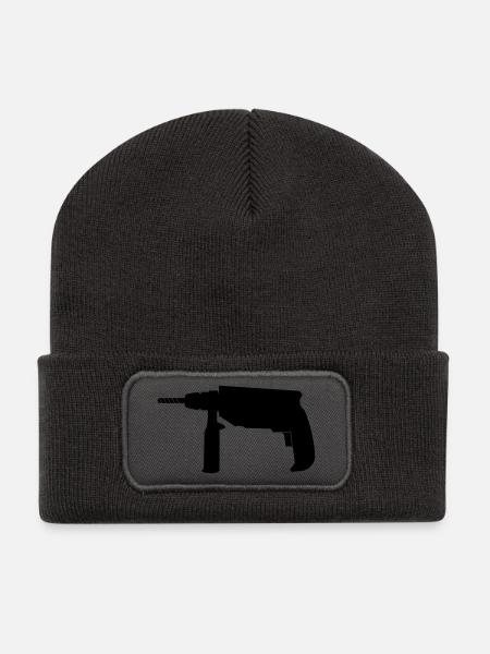 drill - Recycled Patch Beanie - dark grey
