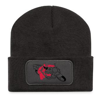 motorrad_2 - Recycled Patch Beanie - dark grey - Front