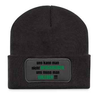 Friendship - Recycled Patch Beanie - dark grey - Front