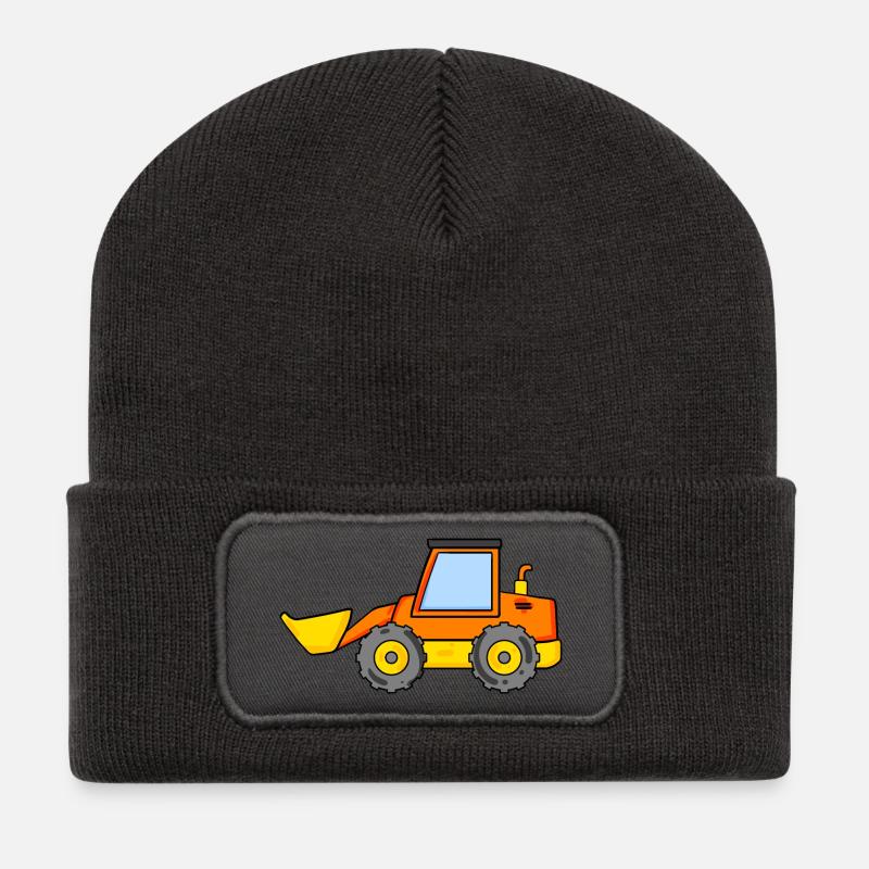 Bagger - Recycelte Patch Beanie - Dunkelgrau