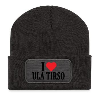 T-shirt J’adore Ula Tirso t-shirt Sardaigne - Beanie recyclé à patch - charbon - Devant