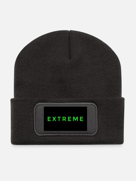 Flashy Extreme logo - Recycled Patch Beanie - dark grey