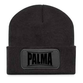 T-Shirt Palme T-Shirt Geschenkidee - Recycelte Patch Beanie - Dunkelgrau - Vorne