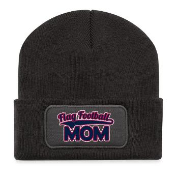 Flag Football Maman Mutter - Beanie recyclé à patch - charbon - Devant