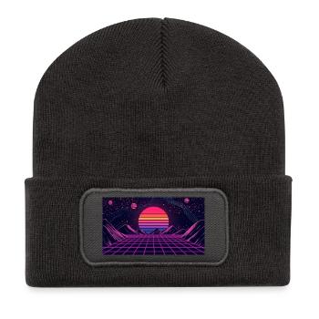 Mond - Recycelte Patch Beanie - Dunkelgrau - Vorne