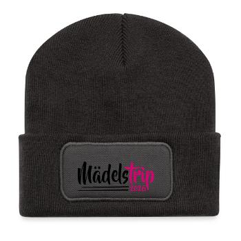 Girl Trip 2026 Gir des filles Strip des filles Strip des filles - Beanie recyclé à patch - charbon - Devant