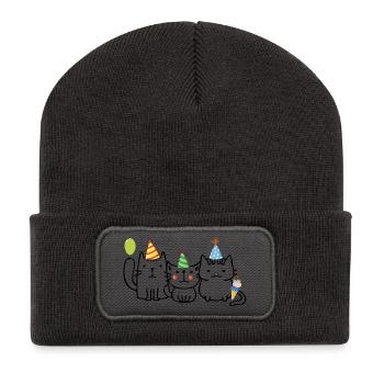 Birthday - Recycled Patch Beanie - dark grey - Front