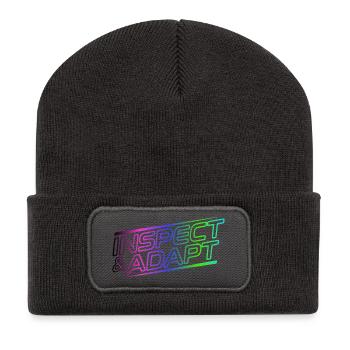 Inspecter & Adapter, Agile Coach Scrum Mug - Beanie recyclé à patch - charbon - Devant