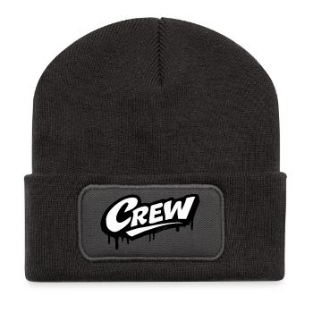 Crew Logo - Recycled Patch Beanie - dark grey - Front