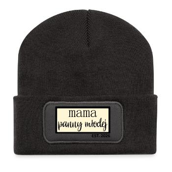 Mutter der Braut 2026 - Recycelte Patch Beanie - Dunkelgrau - Vorne