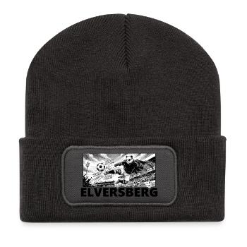 Fußball Panda Kaiserlinde Elversberg - Recycelte Patch Beanie - Dunkelgrau - Vorne