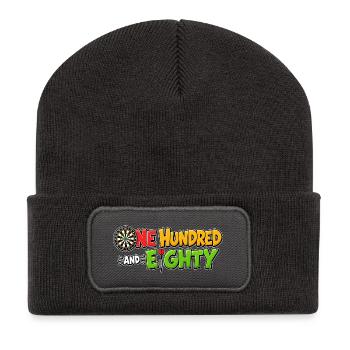 Dartboard One Hundred and Eighty - Recycelte Patch Beanie - Dunkelgrau - Vorne