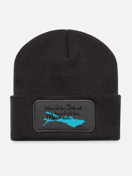 Bodensee - Recycelte Patch Beanie - Dunkelgrau