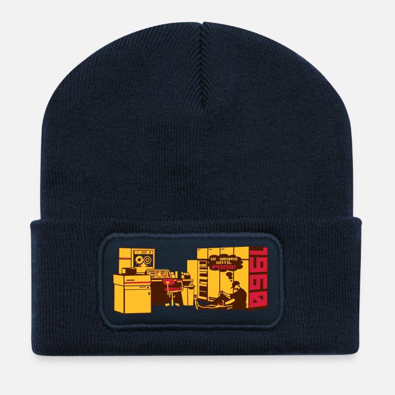 pong1960 - Recycled Patch Beanie - french navy