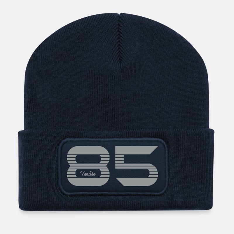 Pays De La Loire Vendée 85 - Beanie recyclé à patch - bleu marine