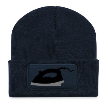 Bügeleisen - Recycelte Patch Beanie - French Navy - Vorne