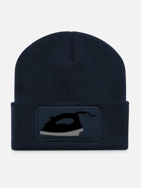 Bügeleisen - Recycelte Patch Beanie - French Navy