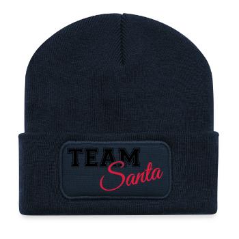 Team Santa - Recycelte Patch Beanie - French Navy - Vorne