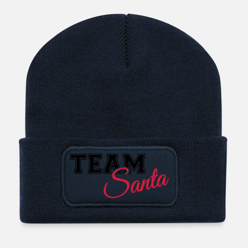Team Santa - Recycelte Patch Beanie - French Navy