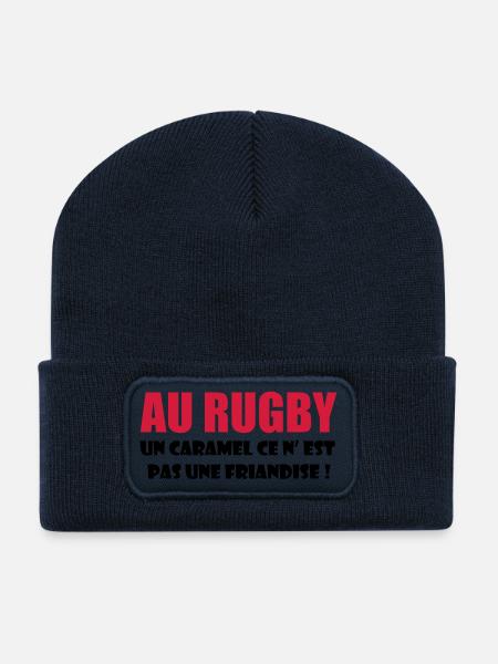 rugby - Beanie recyclé à patch - bleu marine
