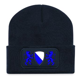 zürich - Recycelte Patch Beanie - French Navy - Vorne