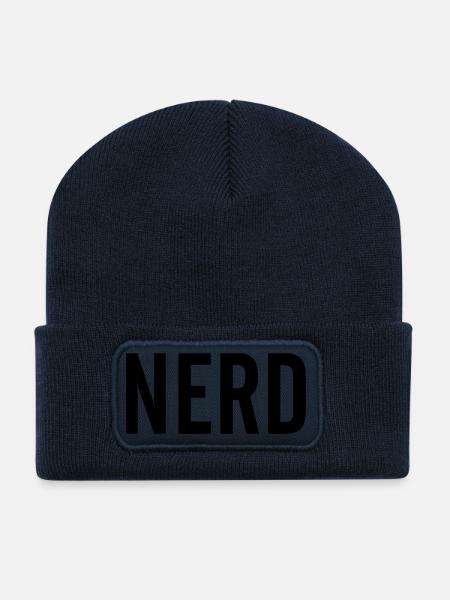 Nerd - Recycelte Patch Beanie - French Navy