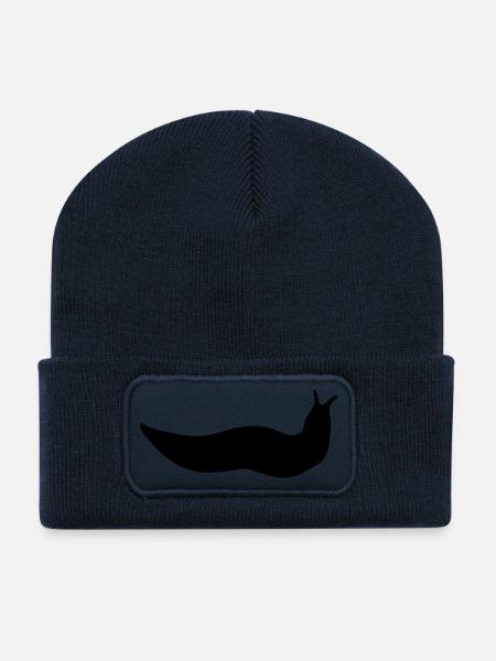 Nacktschnecke Nacktschnecke Nacktschnecke babosa - Recycelte Patch Beanie - French Navy