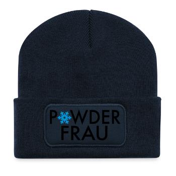 ski - Recycelte Patch Beanie - French Navy - Vorne