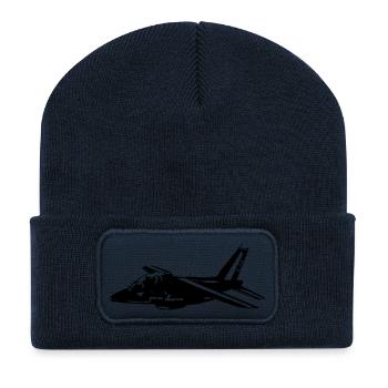 Avion patrouille de france - Beanie recyclé à patch - bleu marine - Devant