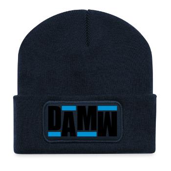 DAMW Retro - Recycelte Patch Beanie - French Navy - Vorne