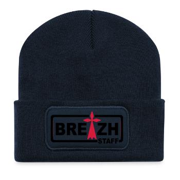 Breizh staff 2 - Recycled Patch Beanie - french navy - Front