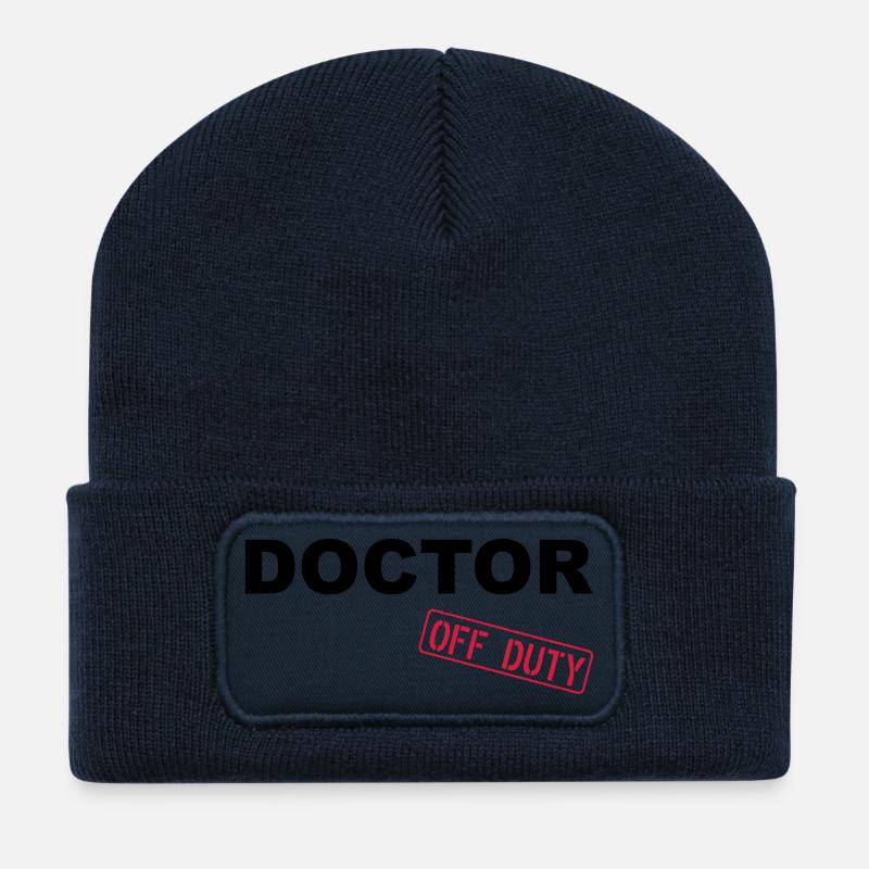 Doctor Off Duty - Recycelte Patch Beanie - French Navy