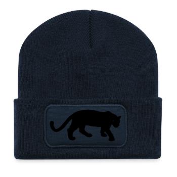 panther - Recycelte Patch Beanie - French Navy - Vorne