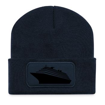 Kreuzfahrtschiff / cruiser (1c) - Recycelte Patch Beanie - French Navy - Vorne