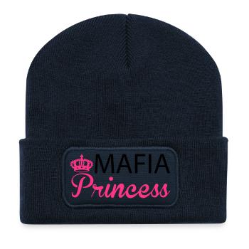 Mafia Princess - Recycelte Patch Beanie - French Navy - Vorne