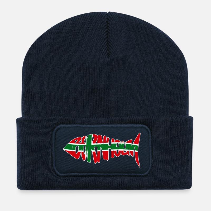 Bornholm Fisch Original - Recycelte Patch Beanie - French Navy