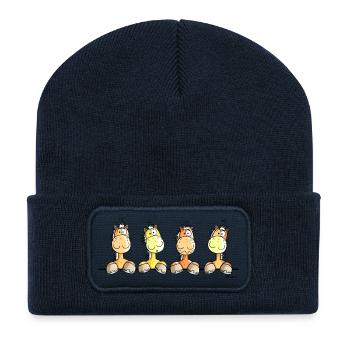 Das Pferde Team - Recycelte Patch Beanie - French Navy - Vorne