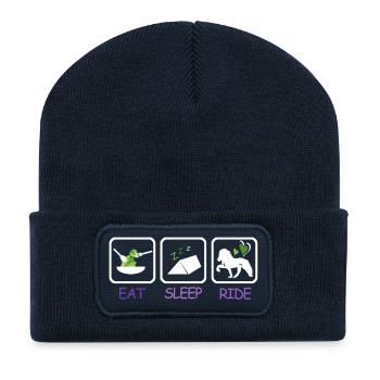 Iceland Competition Shirts Vegetarian Tent Ride - Recycled Patch Beanie - french navy - Front