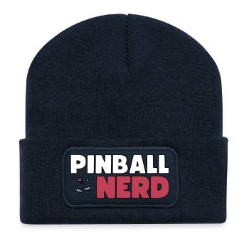 Pinball Nerd - Pinball Machine Freak Collector - Recycled Patch Beanie - french navy - Front