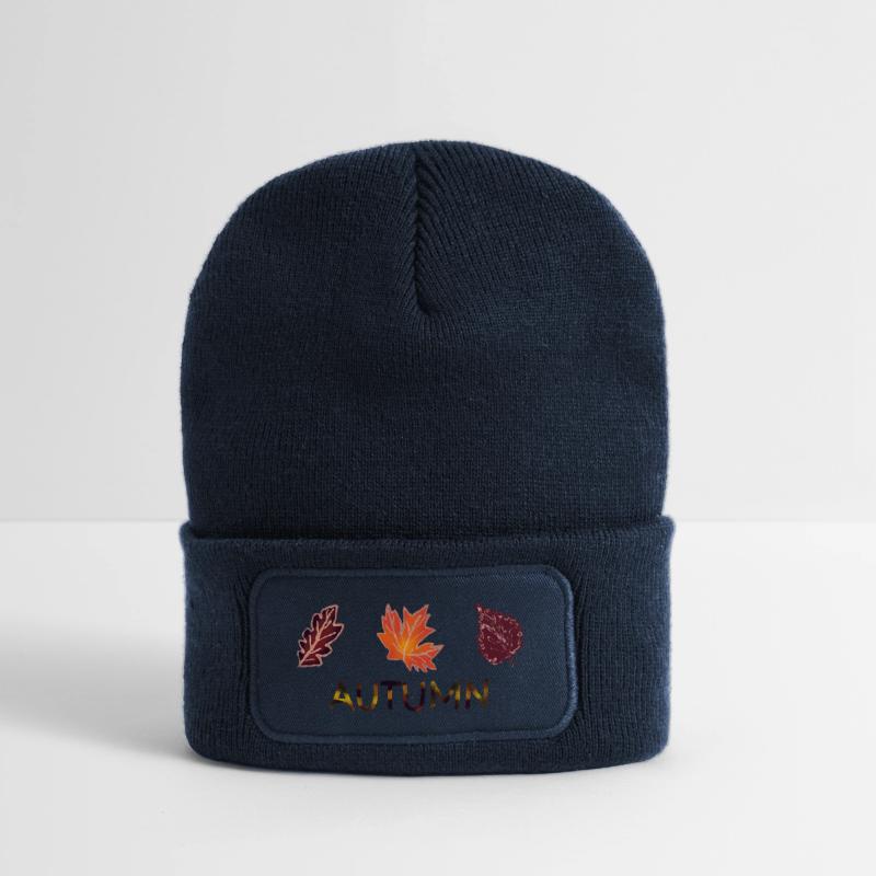 Herbst Recycelte Patch Beanie