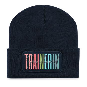 Trainerin Snowboard Snowboardtrainerin Geschenk - Recycelte Patch Beanie - French Navy - Vorne