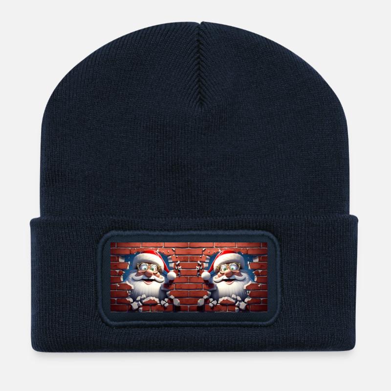 Santa Clause Tasse - Recycelte Patch Beanie - French Navy