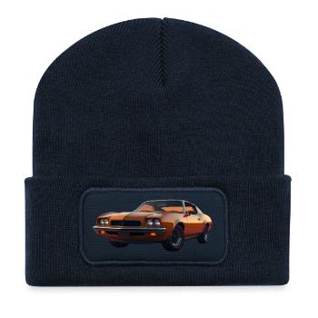 Classic Muscle Car - Recycled Patch Beanie - french navy - Front
