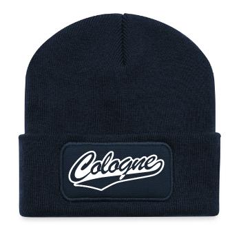 Chemise classique Cologne, Look rétro Cologne, Cologne - Beanie recyclé à patch - bleu marine - Devant