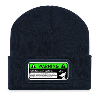 GPS-Tracker - Recycelte Patch Beanie - French Navy - Vorne