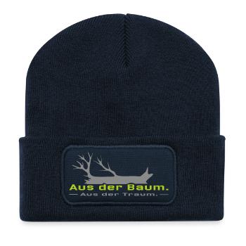 aus_der_Baum - Recycelte Patch Beanie - French Navy - Vorne