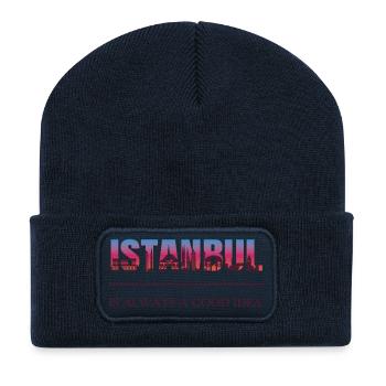 Istanbul Türkiye – Always a good idea - Recycled Patch Beanie - french navy - Front
