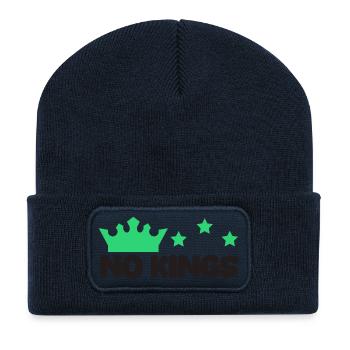 King tiger funny saying - Recycled Patch Beanie - french navy - Front