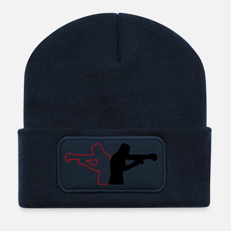 boksning - Recycled Patch Beanie - navy