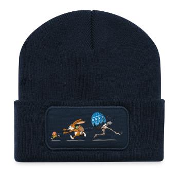 YUTROVNE JEJKO ZAJACA HONI - Recycled Patch Beanie - french navy - Front